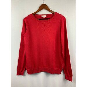 Belle By Kim Gravel Womens Red Sweater